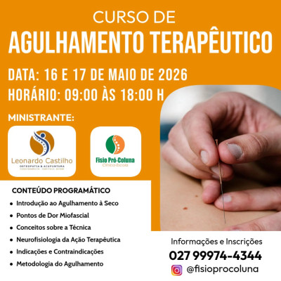 Curso de agulhamento terapêutico 